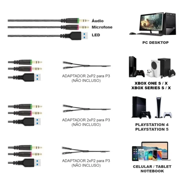 Havit Gamenote H2016d RGB Branco - Image 5